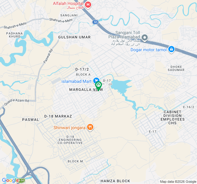 Plot For Sale 30x70 D17 Margla View Housing Society Islamabad