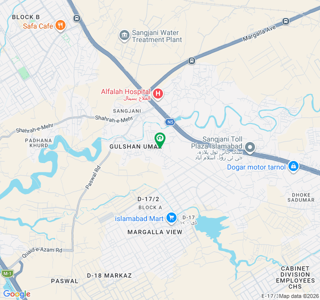 ڈی ۔ 17 اسلام آباد میں 7 کمروں کا 5 مرلہ مکان 1.4 کروڑ میں برائے فروخت۔