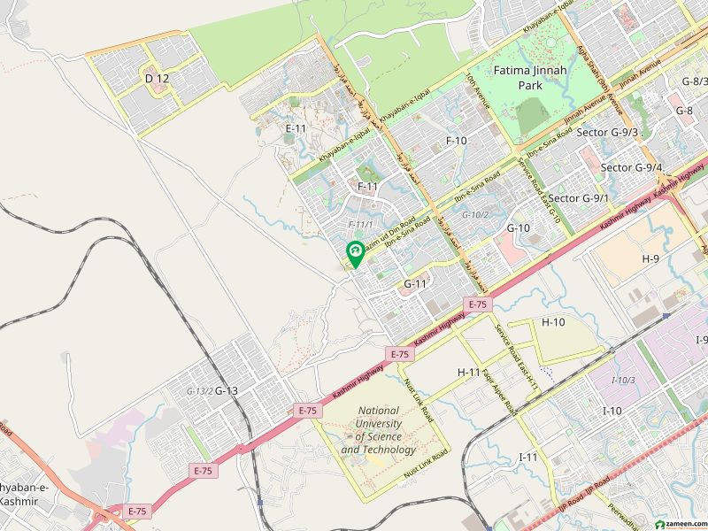 G-11/2 Main Ibn E Sina Road Plot No748 Size 600 Square Yards Back Open Opposite Green Belt Available For Sale