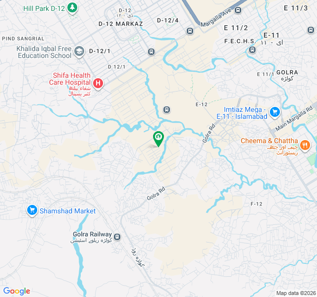 Cutting area Margalla facing plot for sale