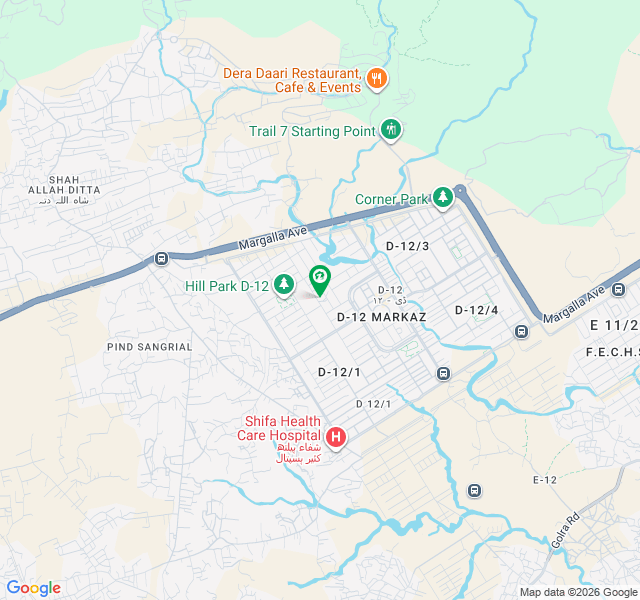 10 Marla Plot For Sale In Sector D-12,Islamabad.