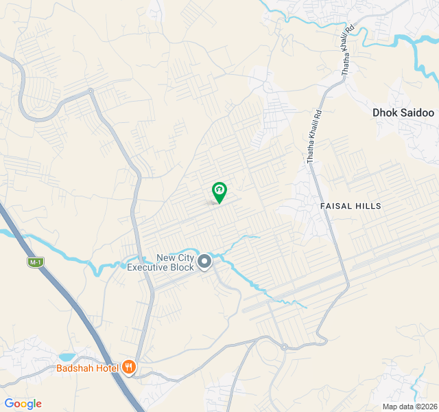 Solid land sunface 50ft road plot